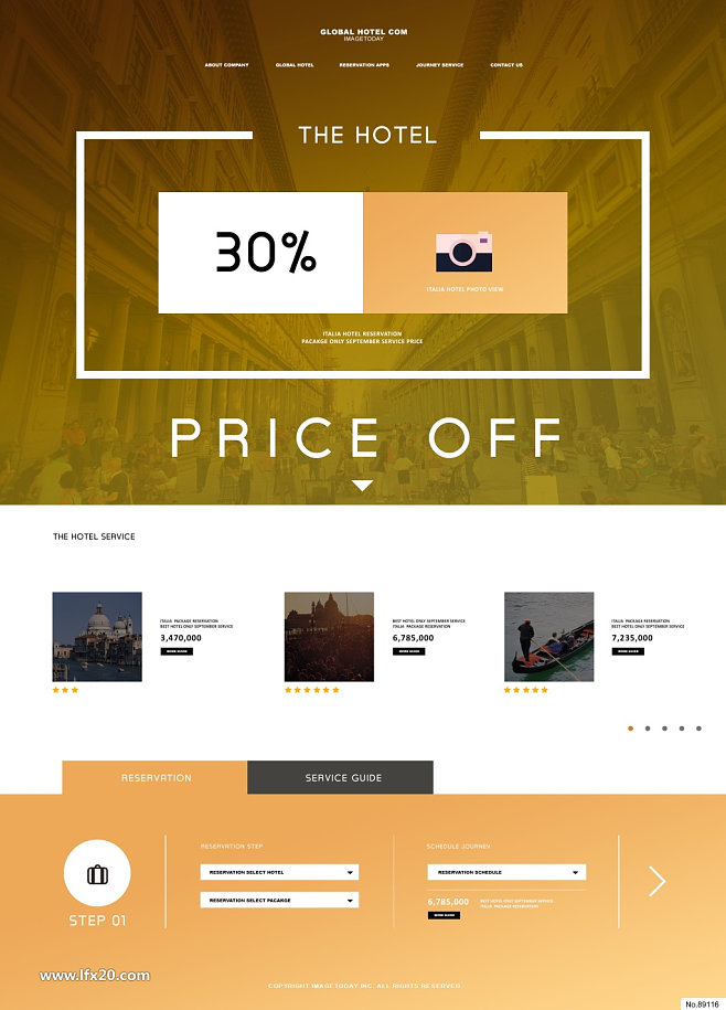 休閑度假簡約版式 為企業(yè)網(wǎng)頁設計注入清新與實用